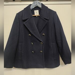 Women’s Double Breasted Peacoat from Free Assembly Navy Size 16/18 XL